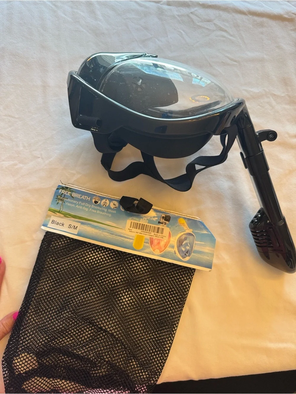 Kids Full-Face Snorkel Mask - Black